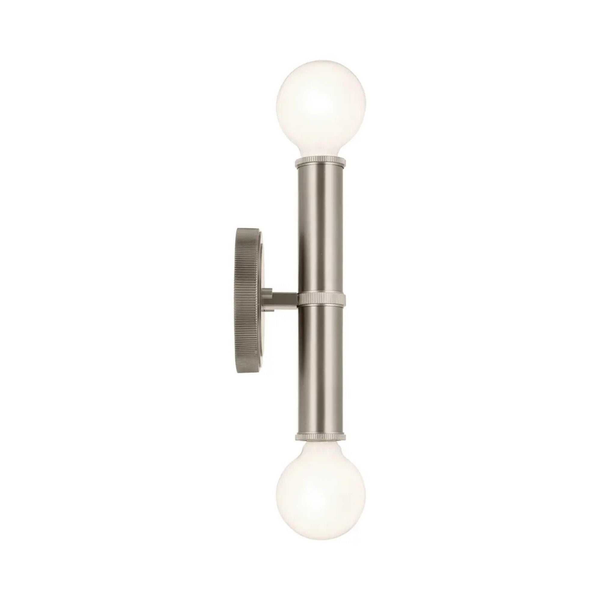 Torche 9.75 in. 2-Light Wall Sconce, Brushed Nickel