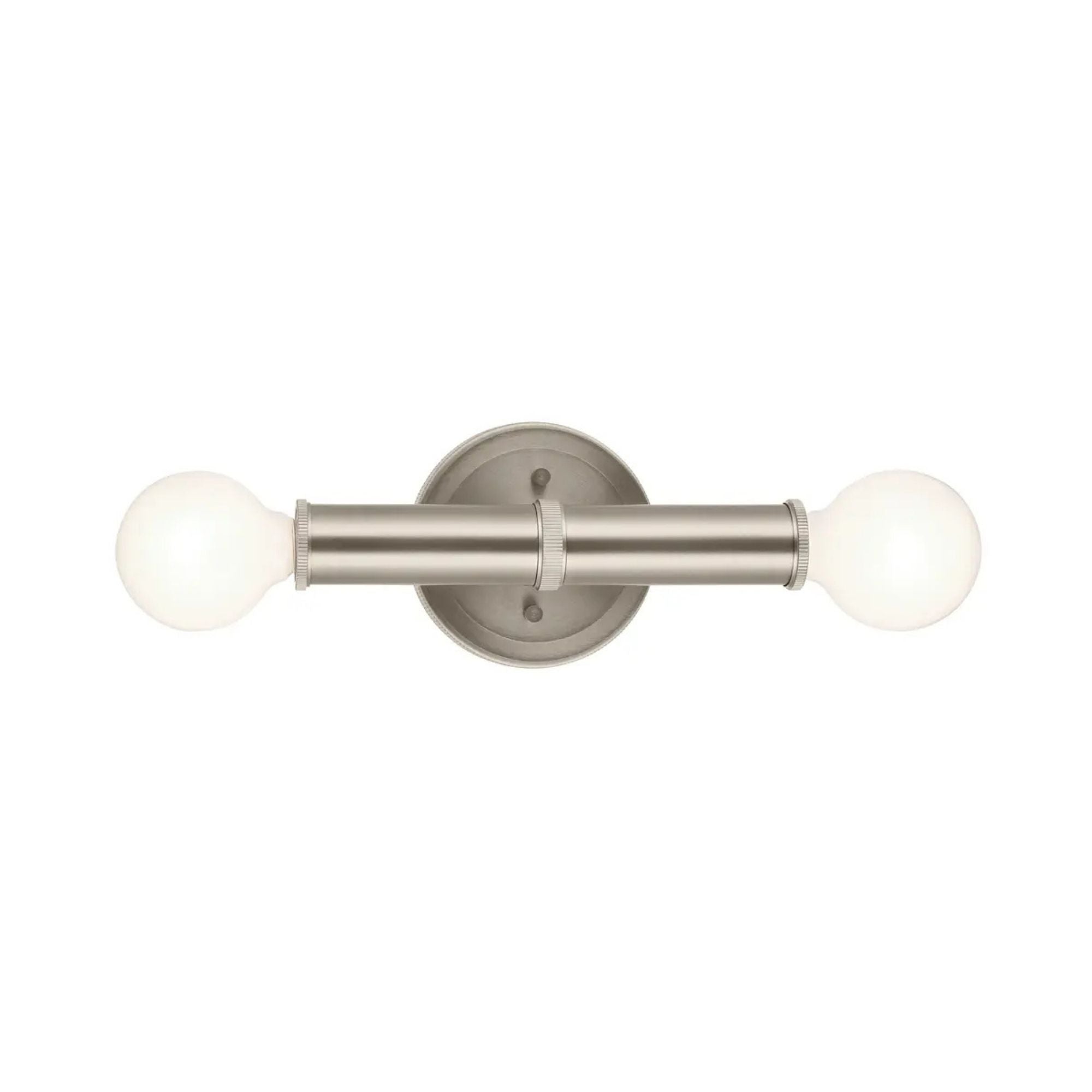 Torche 9.75 in. 2-Light Wall Sconce, Brushed Nickel