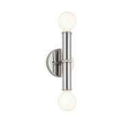 Torche 9.75 in. 2-Light Wall Sconce, Polished Nickel