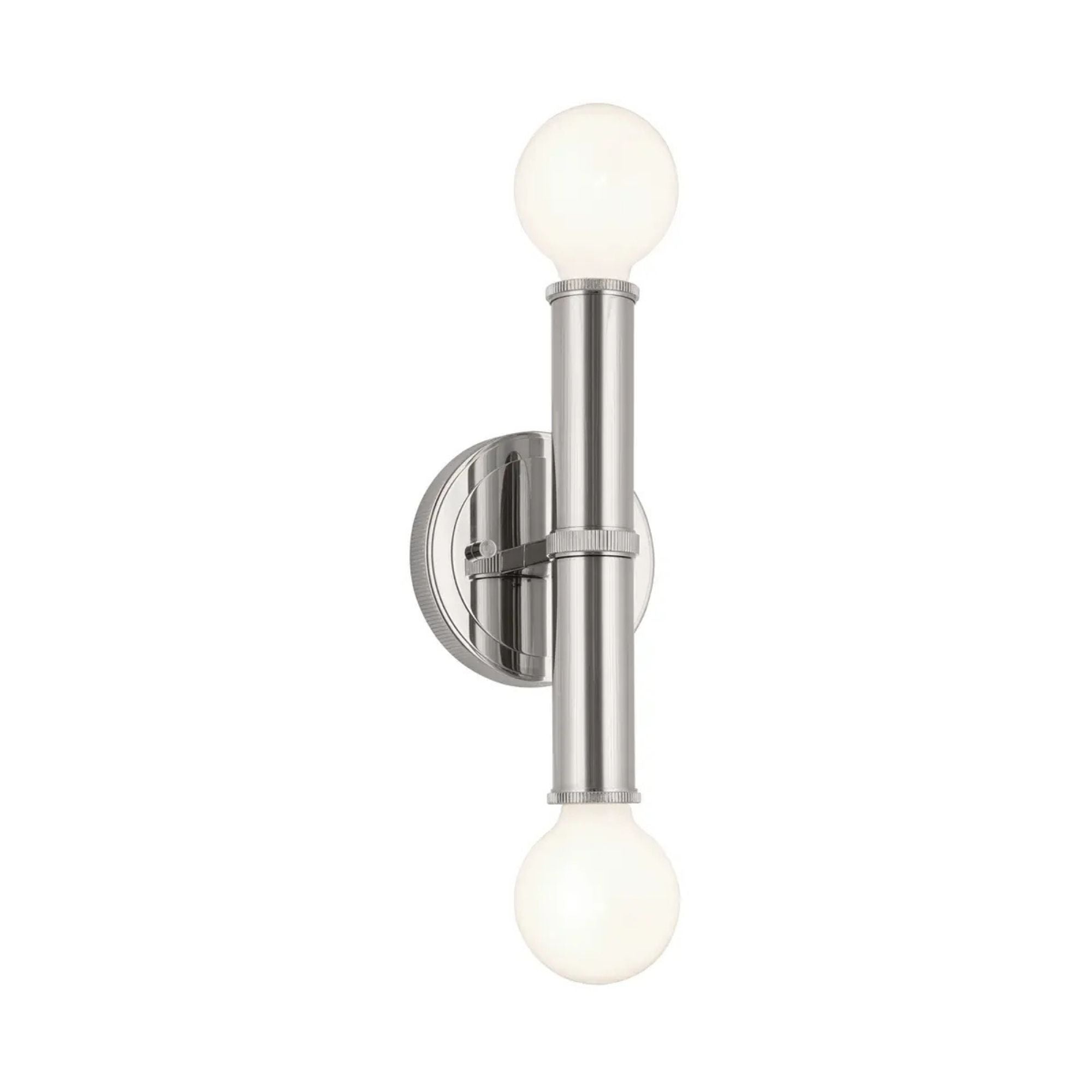 Torche 9.75 in. 2-Light Wall Sconce, Polished Nickel