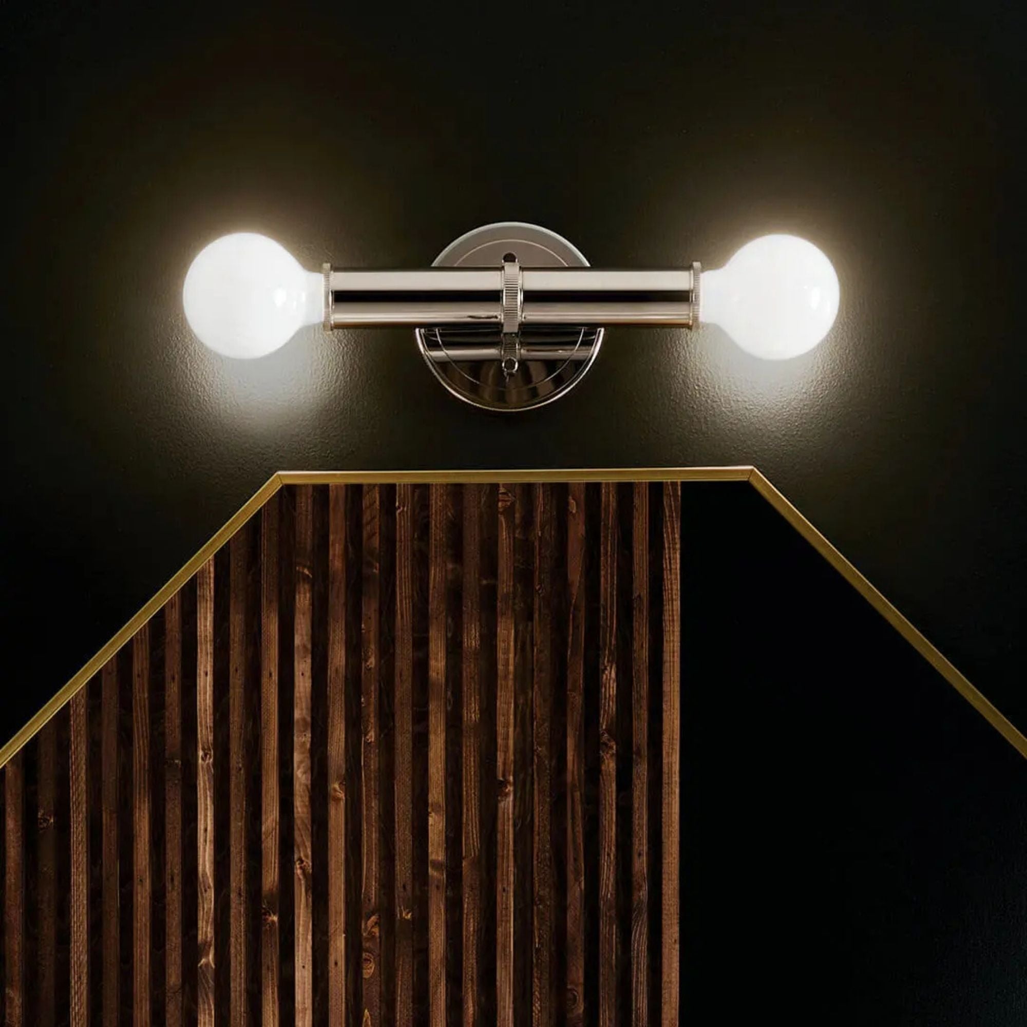 Torche 9.75 in. 2-Light Wall Sconce, Polished Nickel