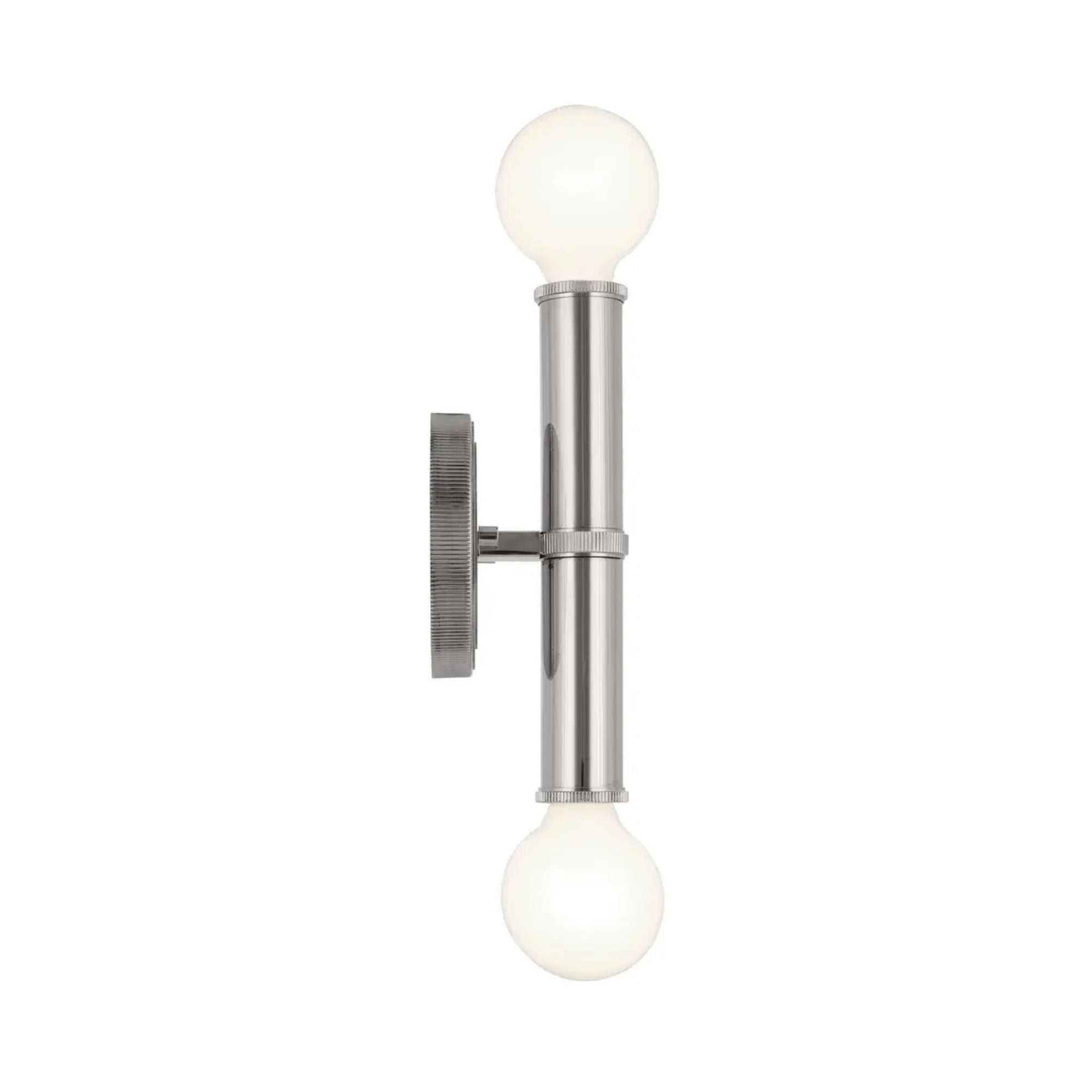 Torche 9.75 in. 2-Light Wall Sconce, Polished Nickel