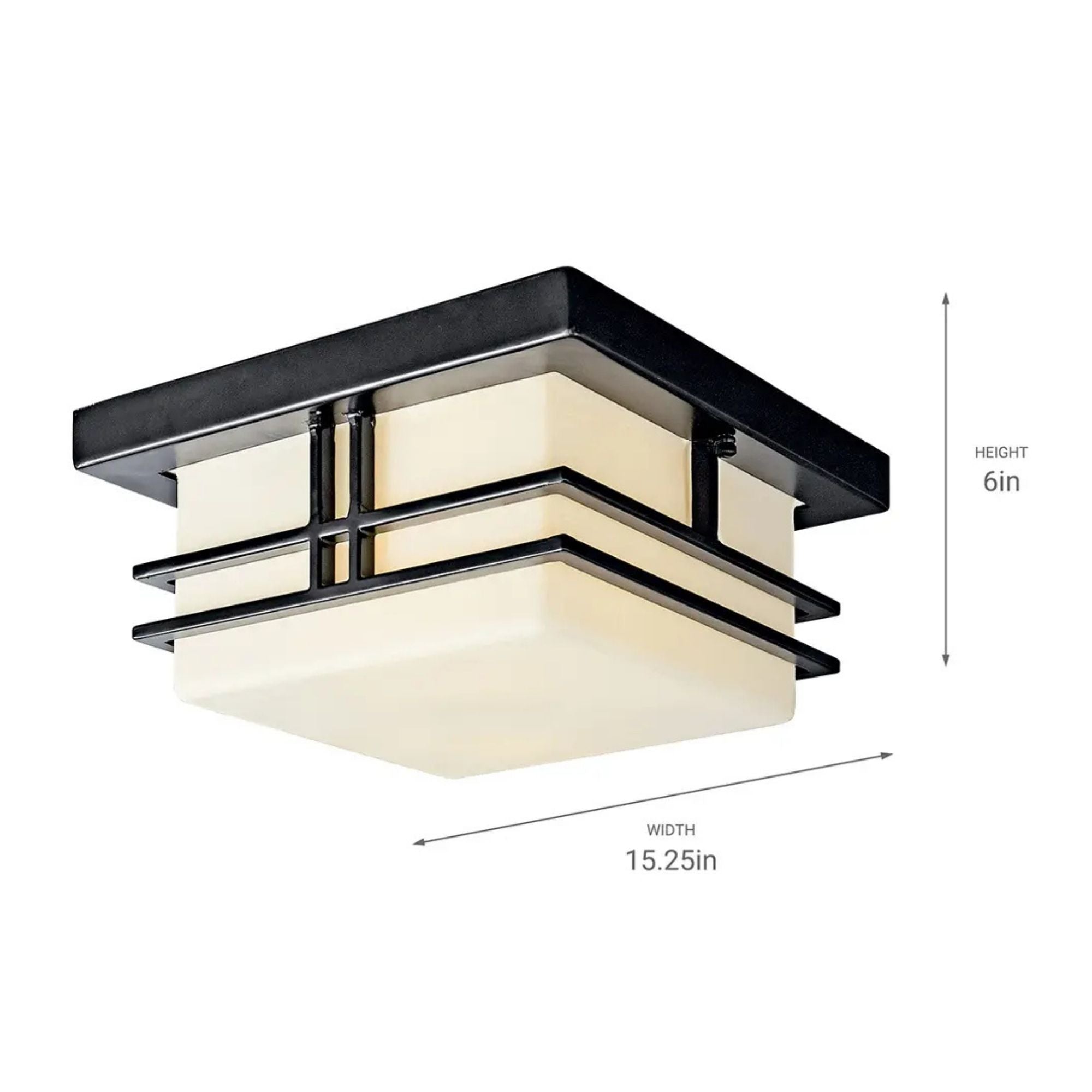 Tremillo Outdoor Ceiling Light, Black