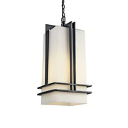 Tremillo Outdoor Hanging Light, 17 in. 1-Light Lantern, Black