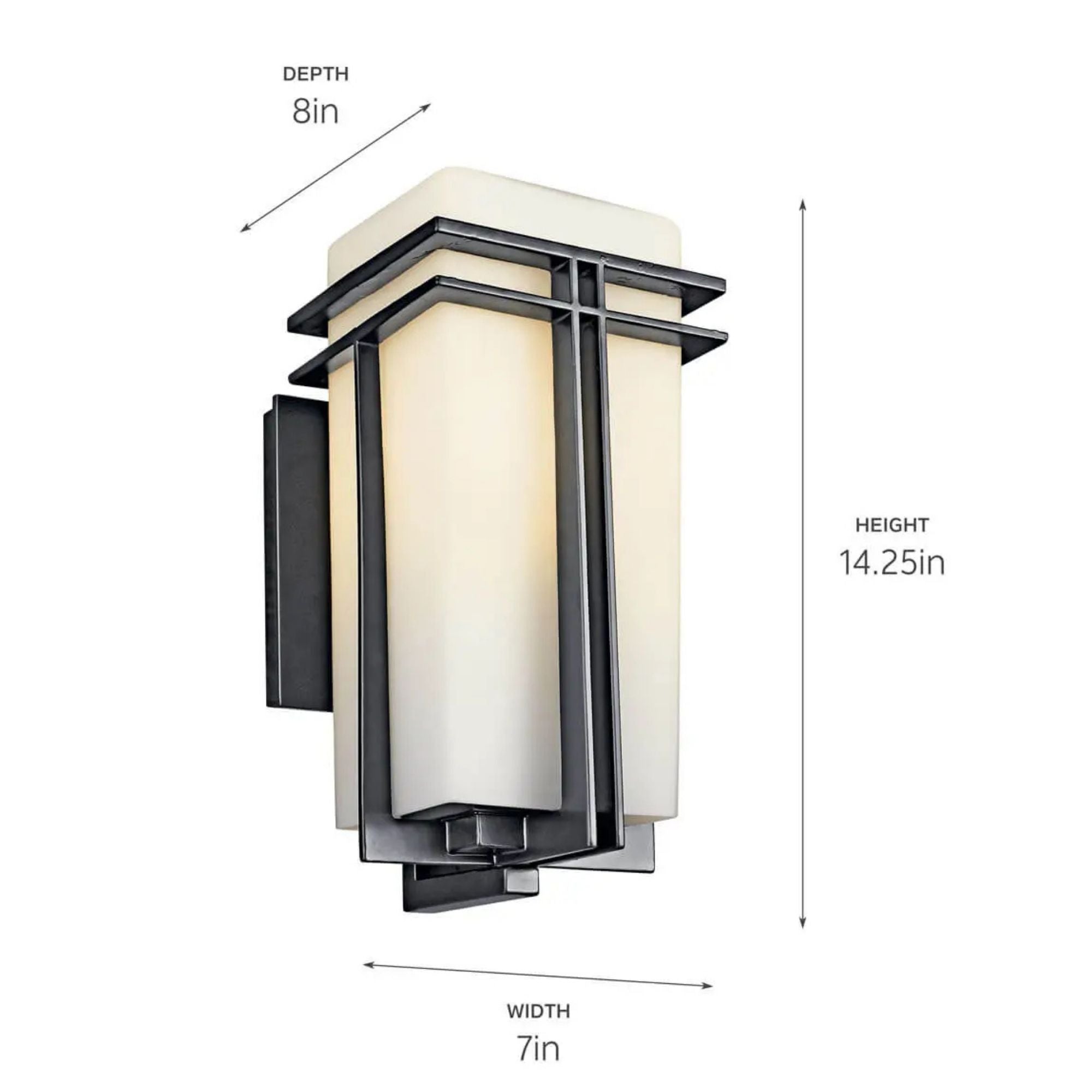 Tremillo 14.25in. Outdoor Sconce, Black