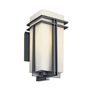 Tremillo 20.25 in. Outdoor Sconce, Black with Clear Glass