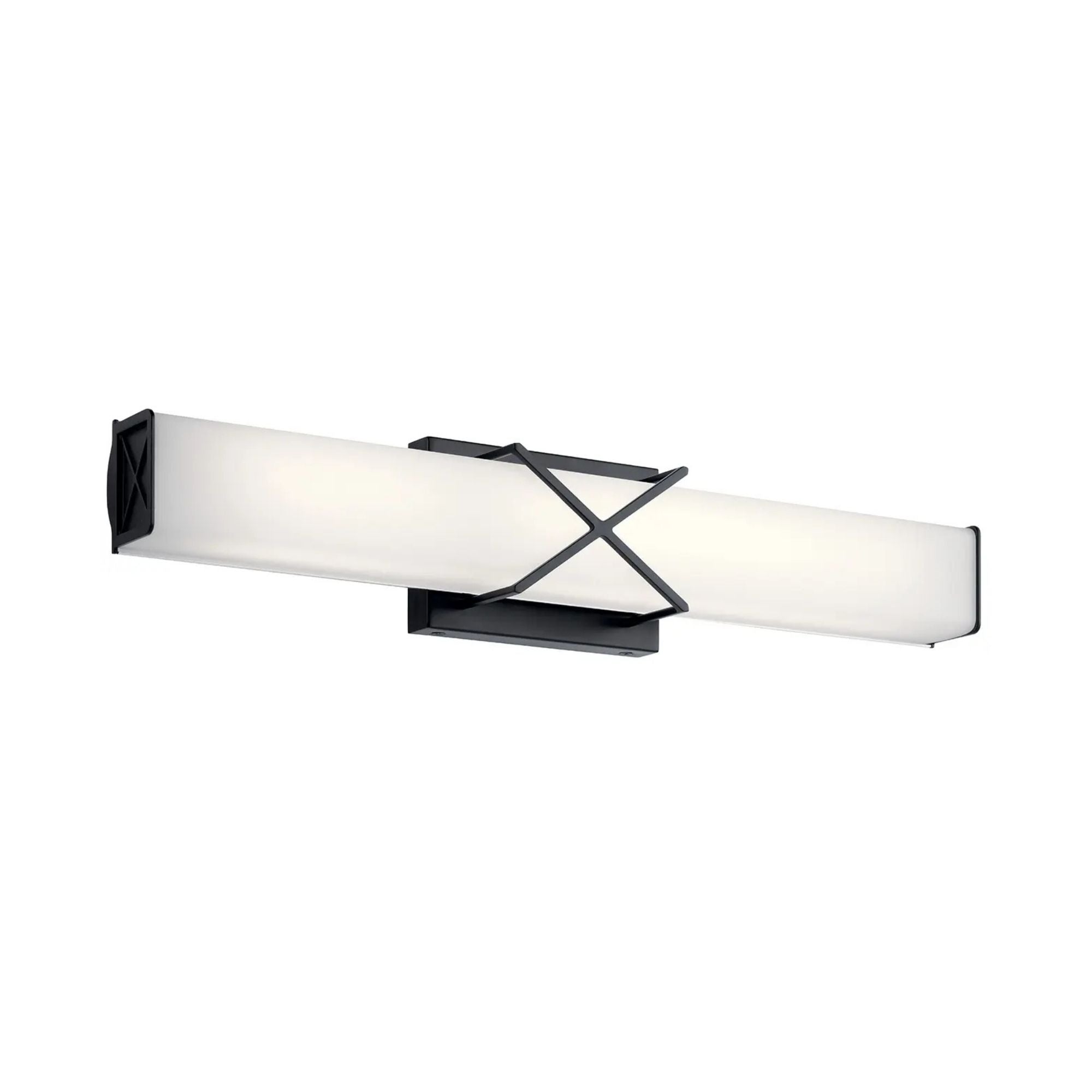 Trinsic 22 in. Bathroom Vanity Light, Matte Black, Integrated LED