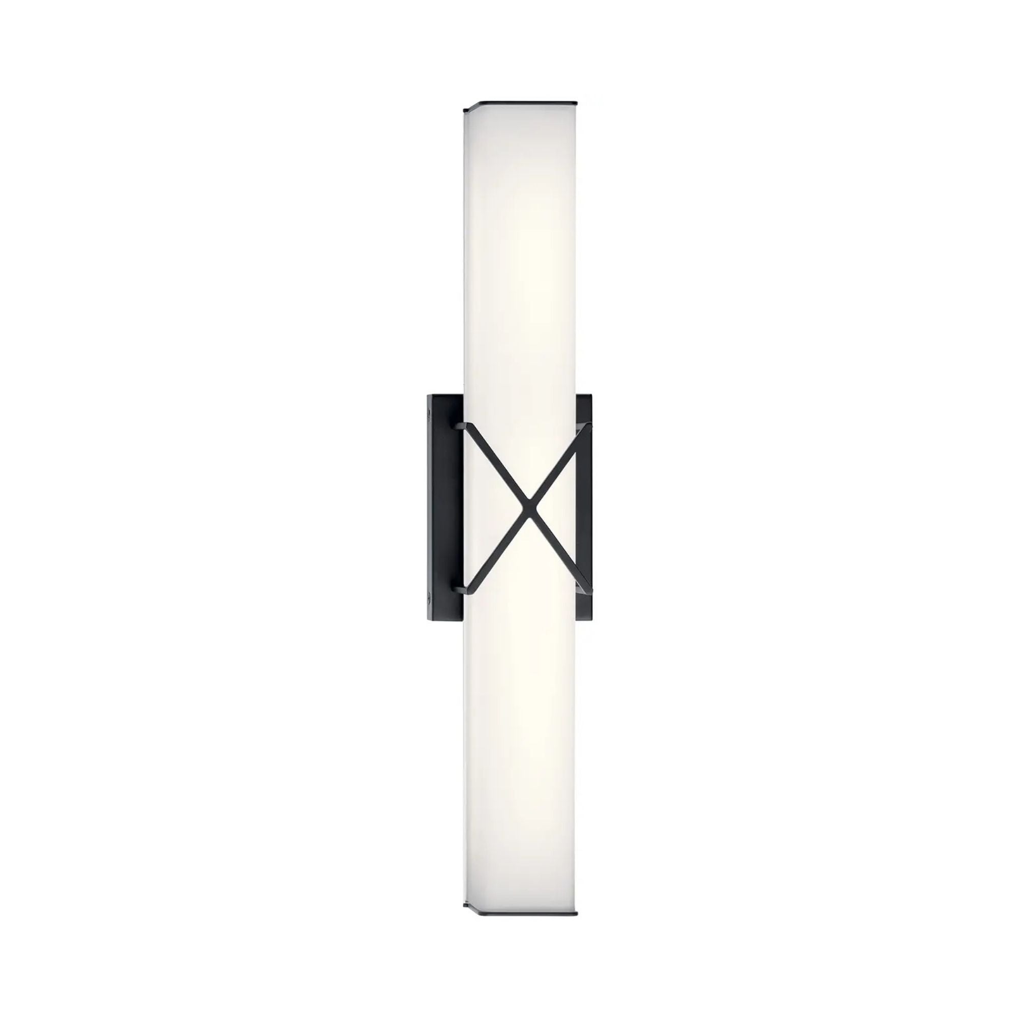 Trinsic 22 in. Bathroom Vanity Light, Matte Black, Integrated LED