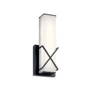 Trinsic 12 in. Wall Sconce, Matte Black, Integrated LED