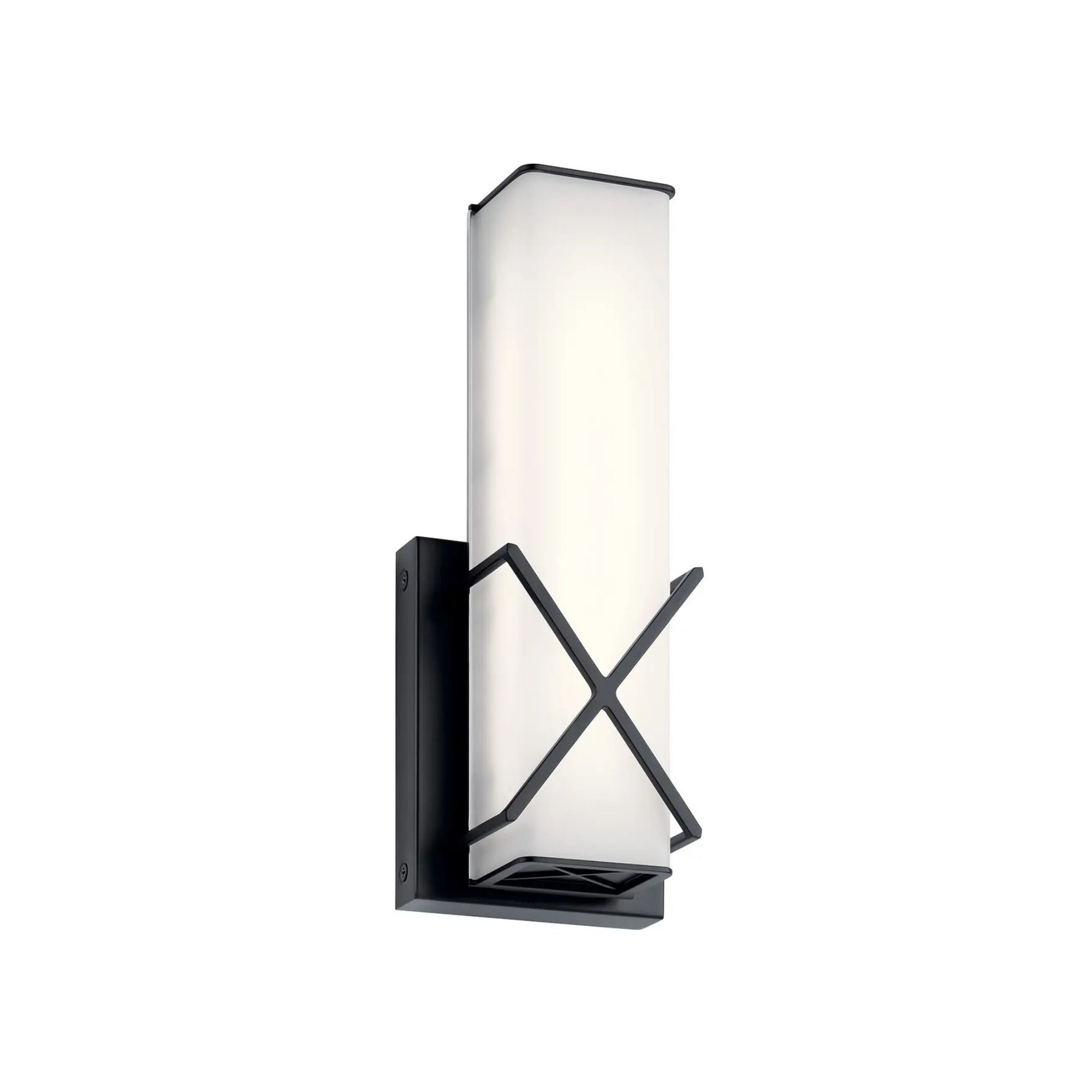 Trinsic 12 in. Wall Sconce, Matte Black, Integrated LED