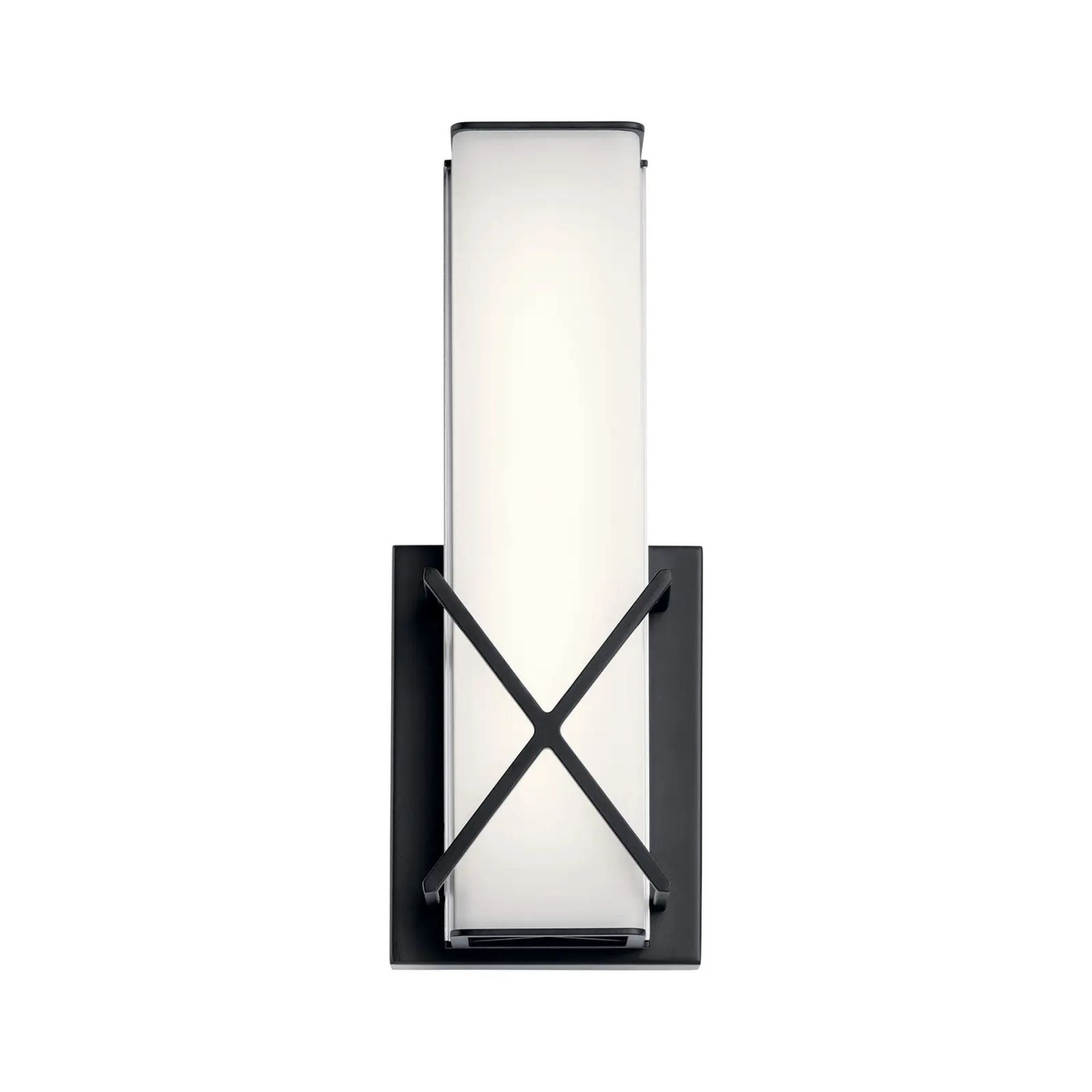 Trinsic 12 in. Wall Sconce, Matte Black, Integrated LED