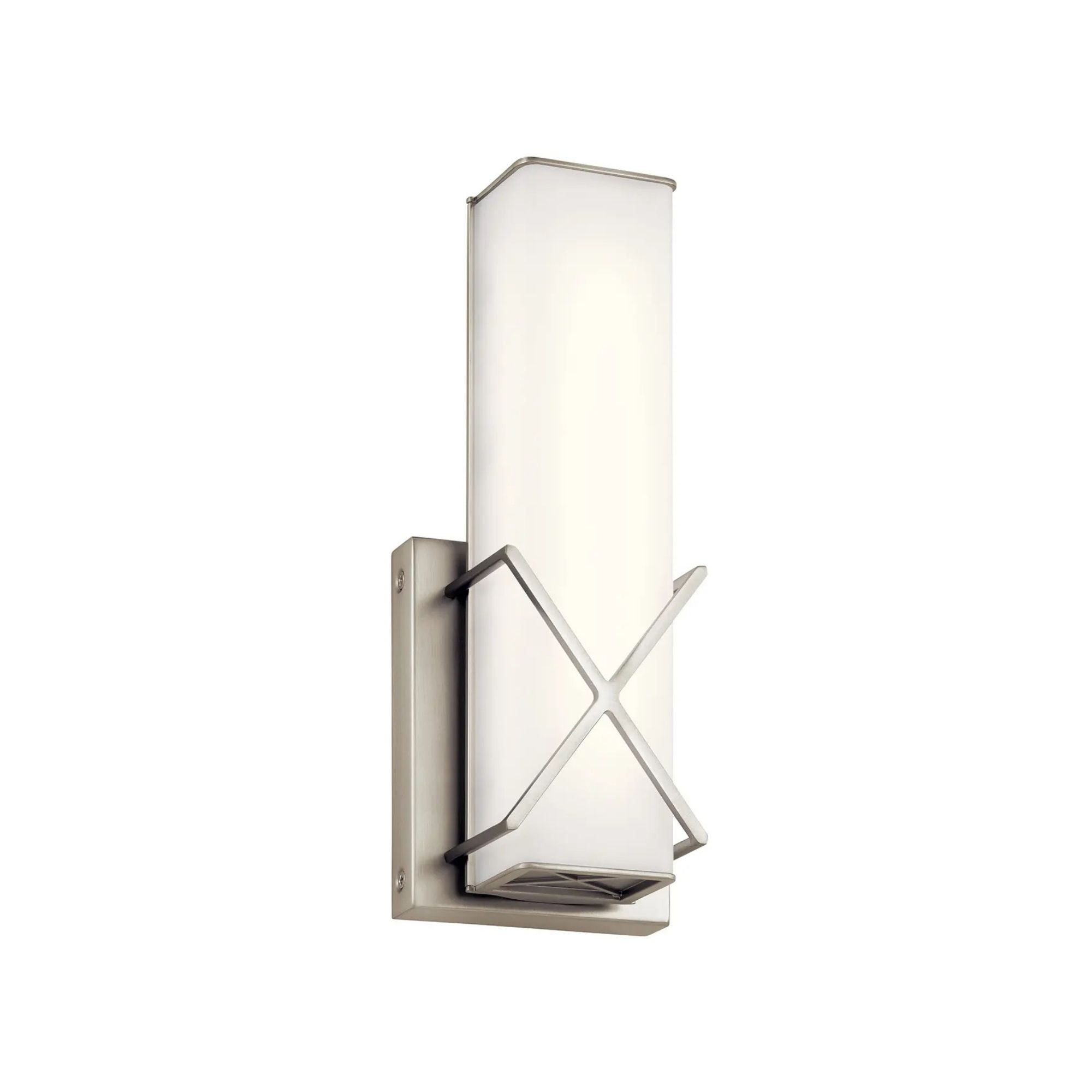 Trinsic 12 in. Wall Sconce, Brushed Nickel, Integrated LED