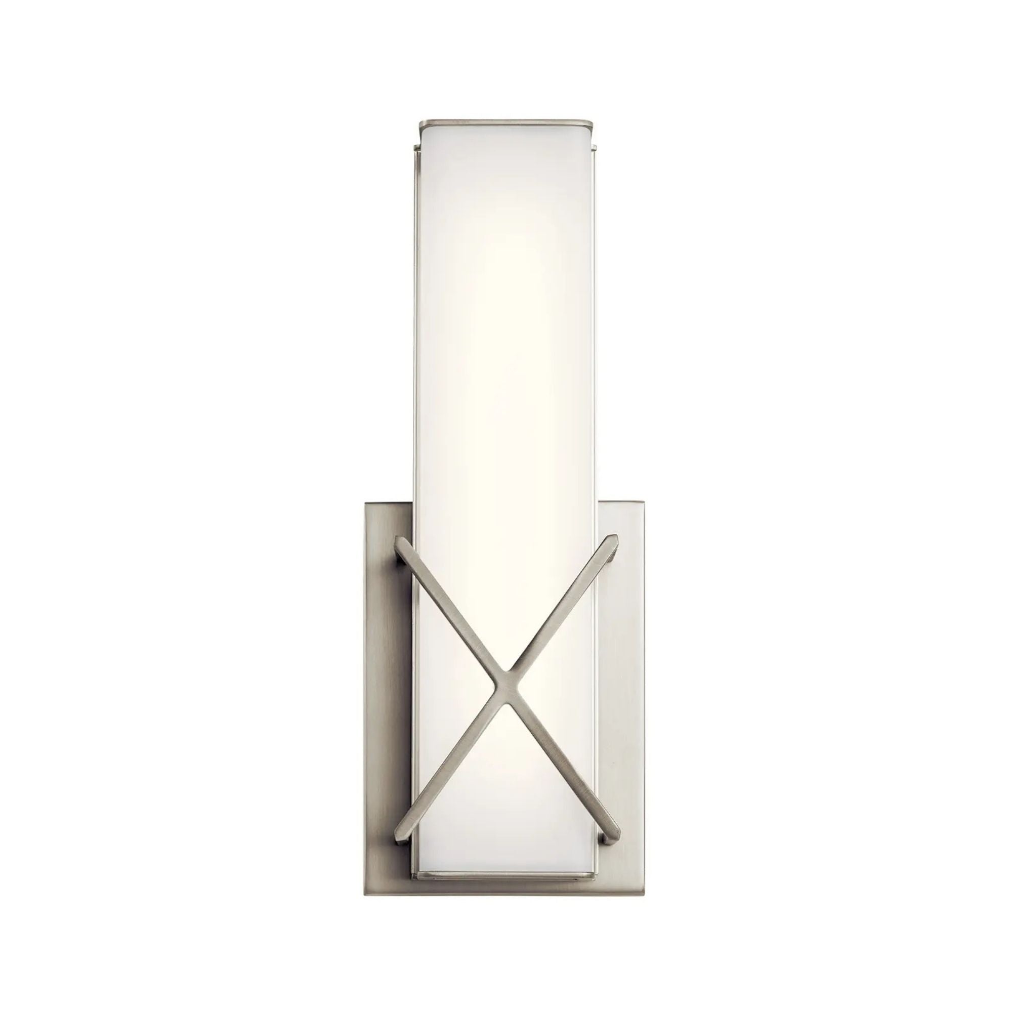 Trinsic 12 in. Wall Sconce, Brushed Nickel, Integrated LED