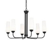 Truby 29.25 in. 6-Light Chandelier, Black