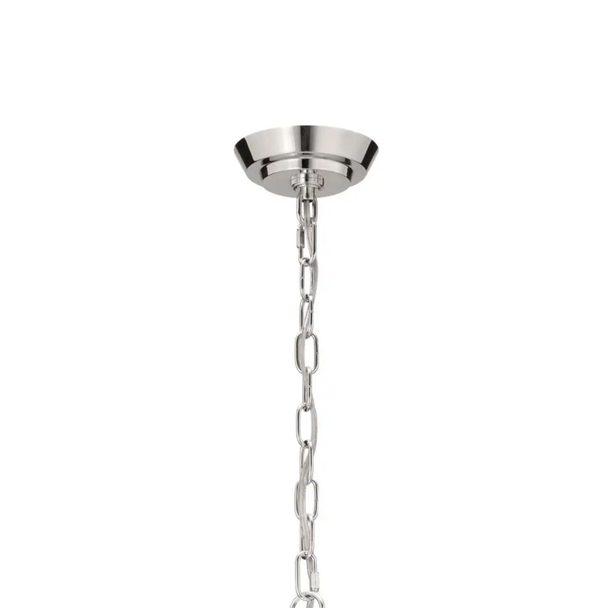Truby 38 in. 9-Light Chandelier, Polished Nickel