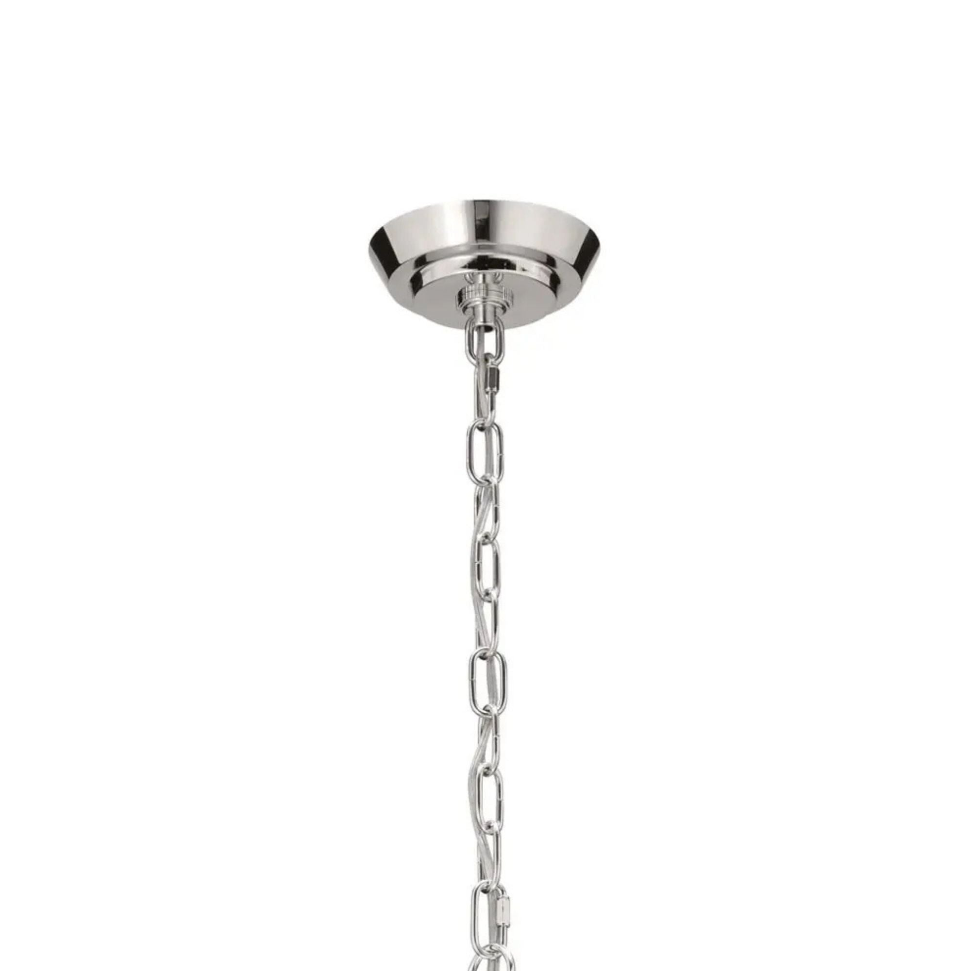 Truby 34 in. 9-Light Chandelier, Polished Nickel