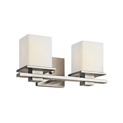 Tully 15 in. 2-Light Bathroom Vanity Light, Antique Pewter