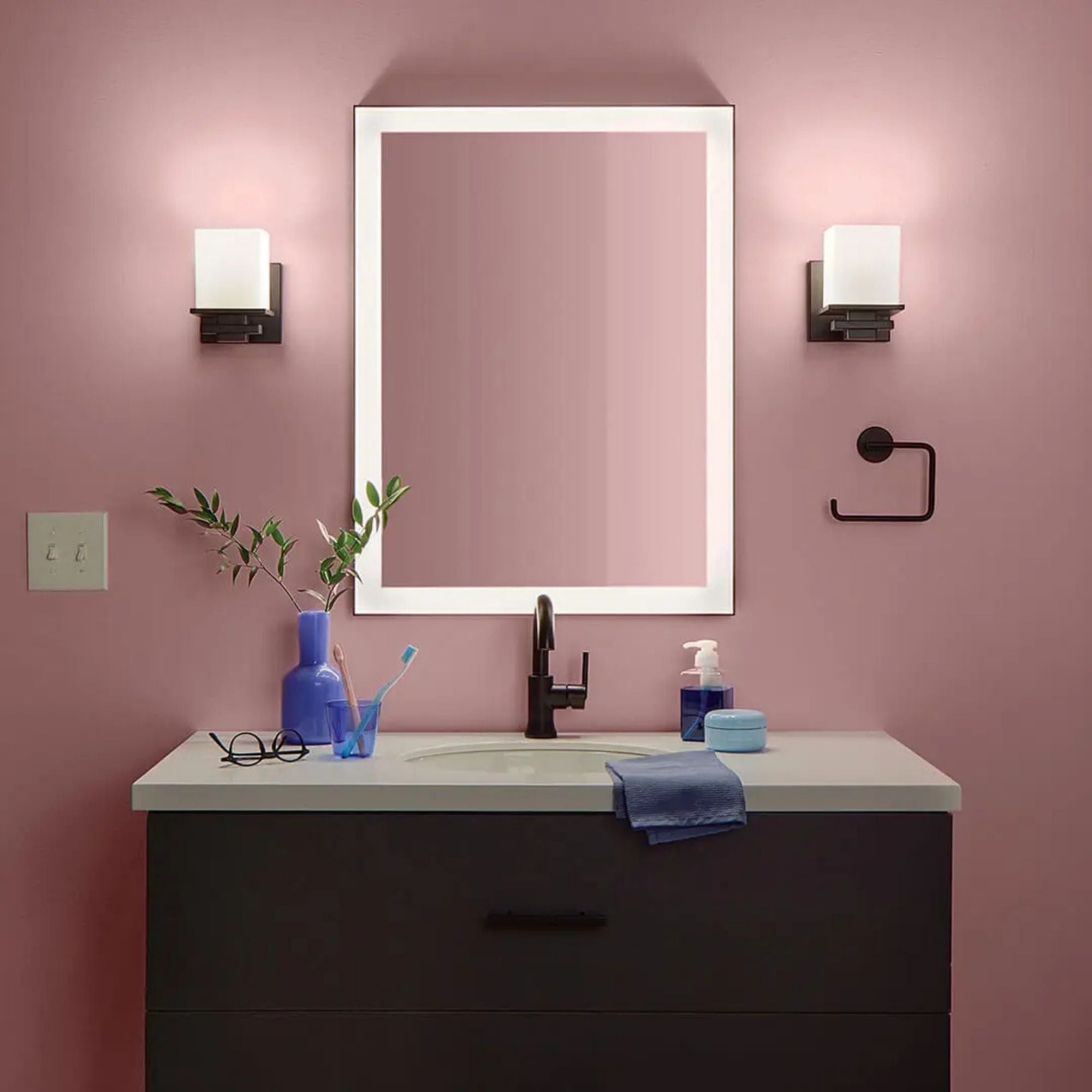 Tully 6.5 in. Wall Sconce, Black