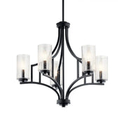 Vara 25.25 in. 5-Light Chandelier, Distressed Black
