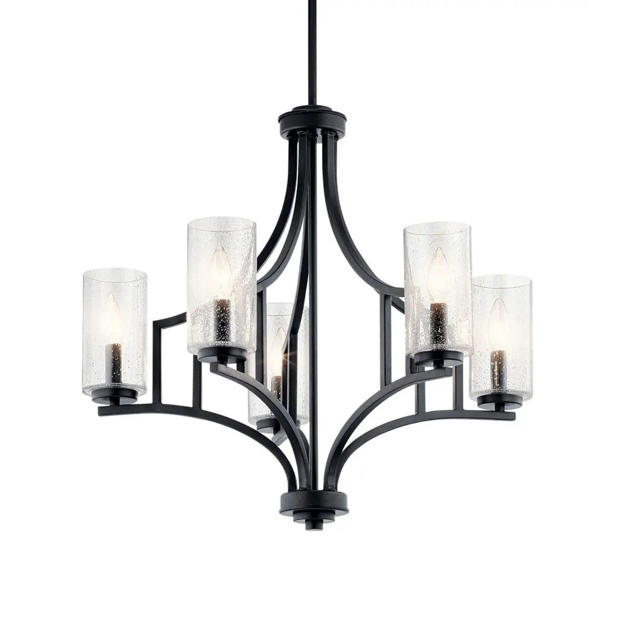 Vara 25.25 in. 5-Light Chandelier, Distressed Black
