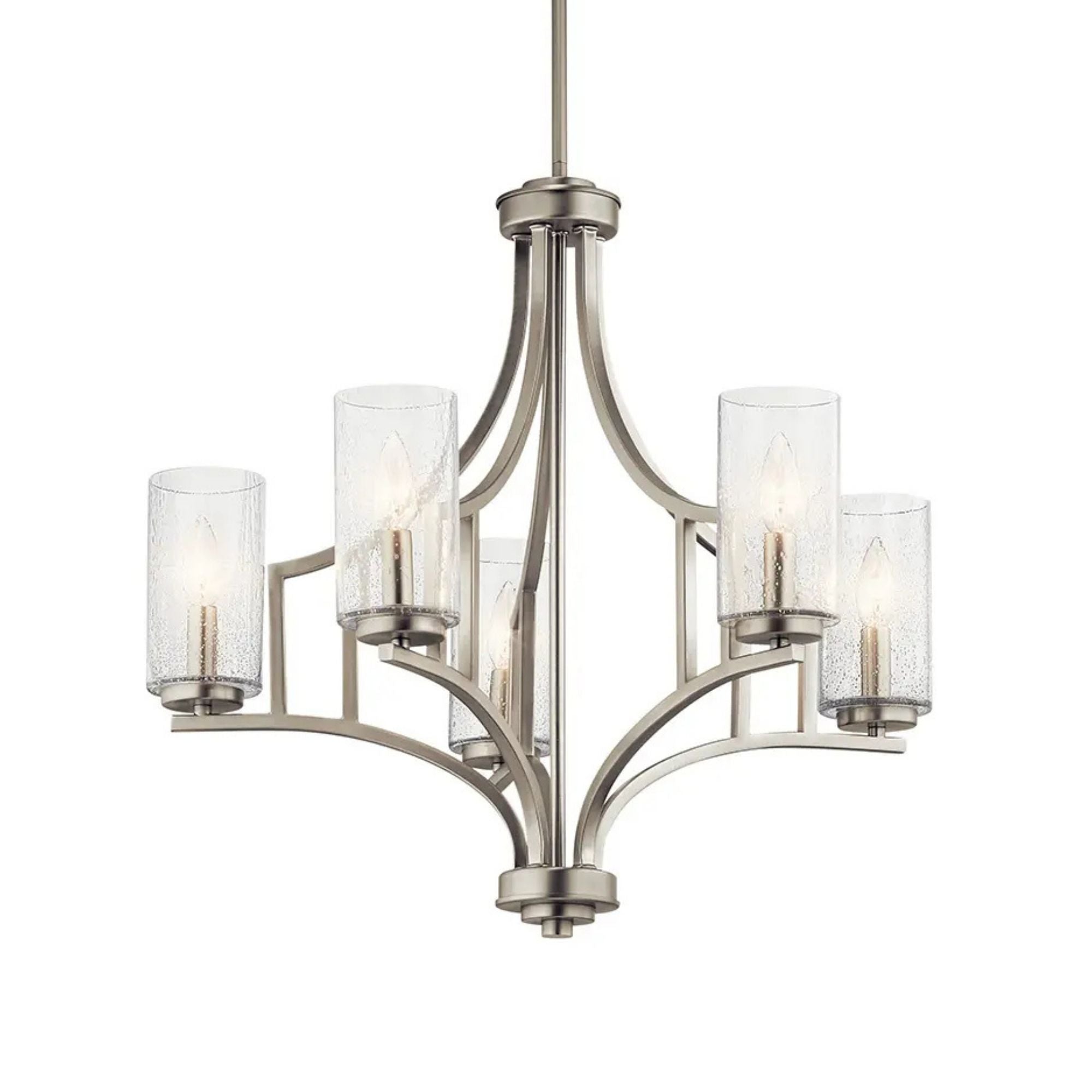 Kichler Vara 25.25 in. 5-Light Chandelier, Brushed Nickel