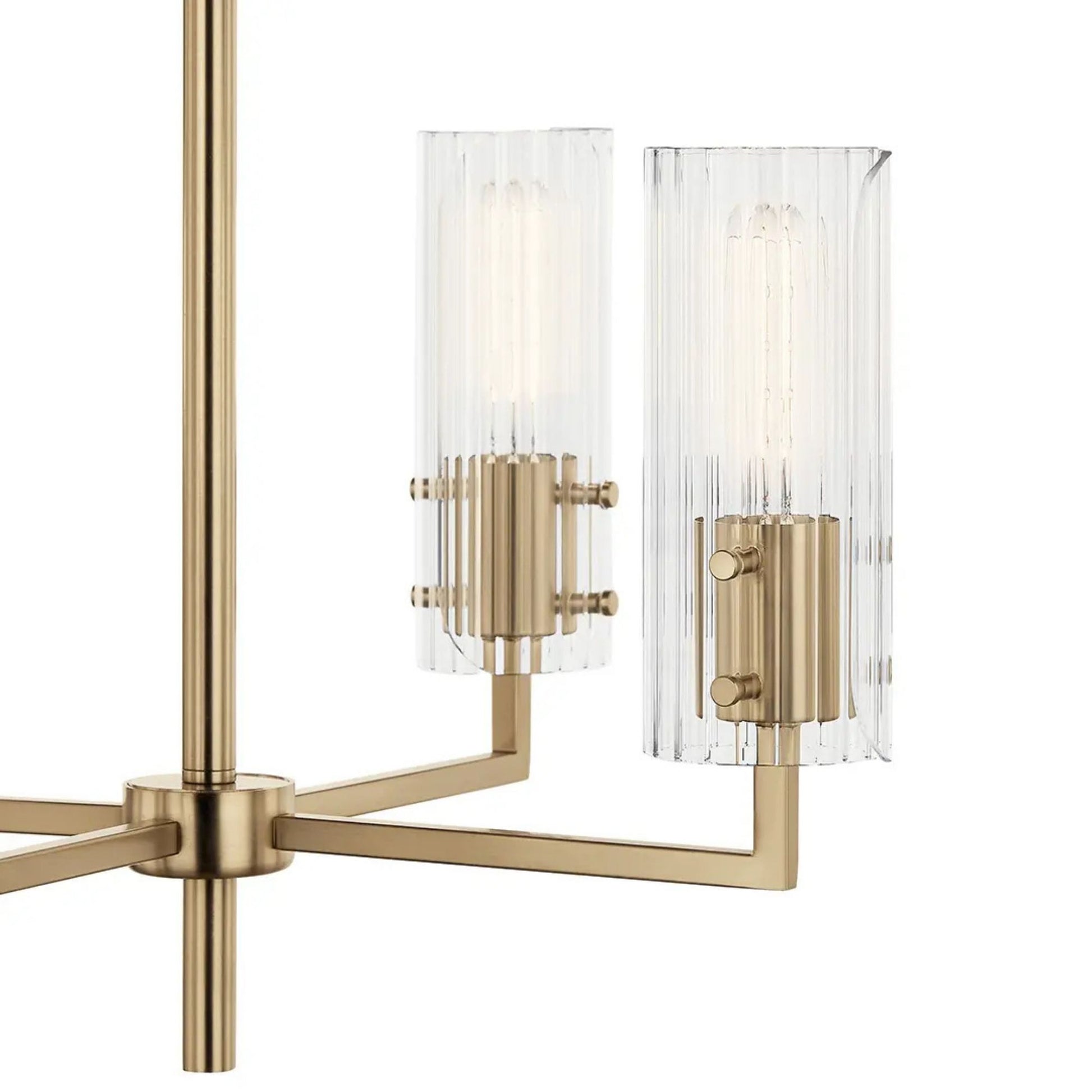 Kichler Lighting - Velestino 21" 4-Light Chandelier, Champagne Bronze Finish | Bees Lighting
