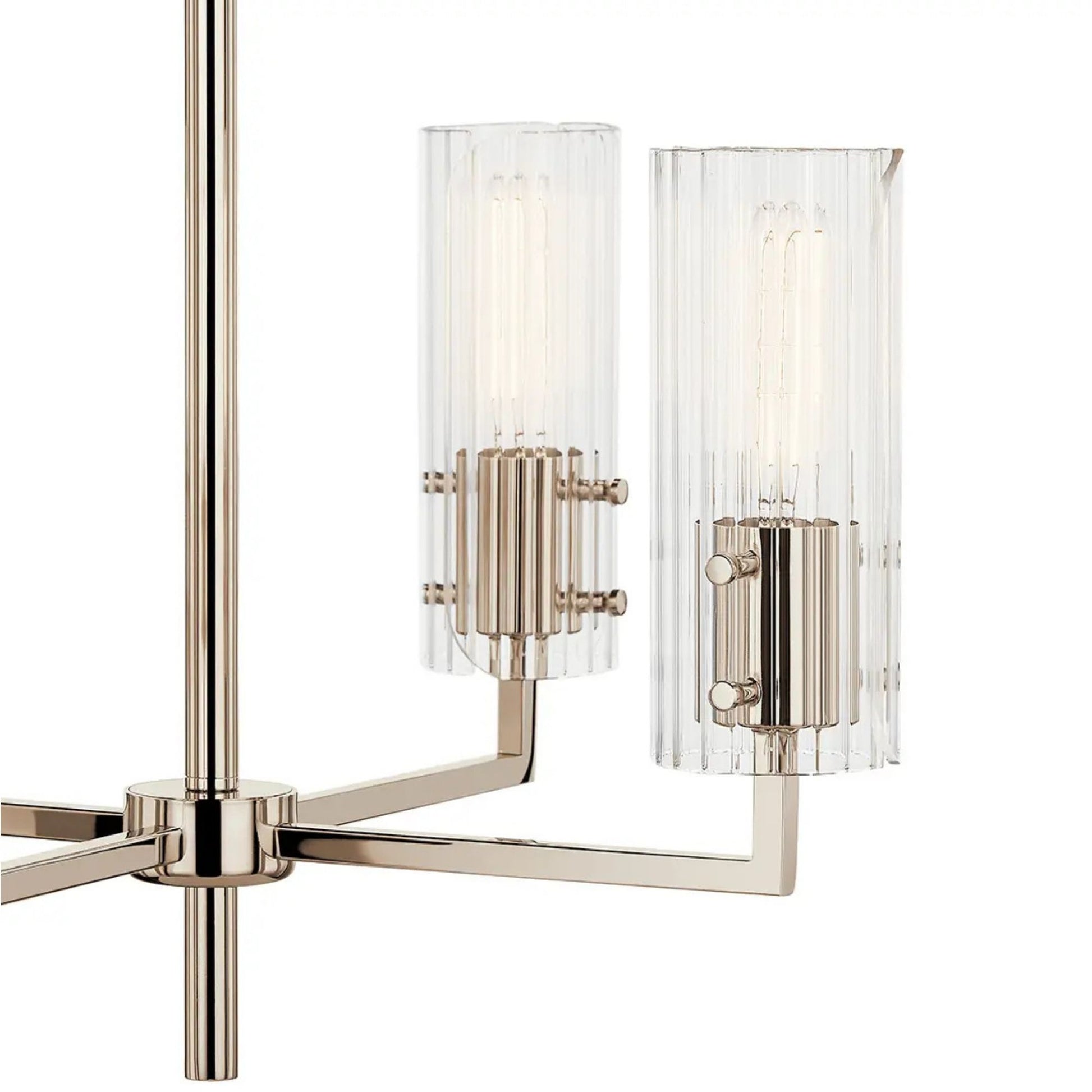 Kichler Lighting - Velestino 21" 4-Light Chandelier, Polished Nickel Finish | Bees Lighting