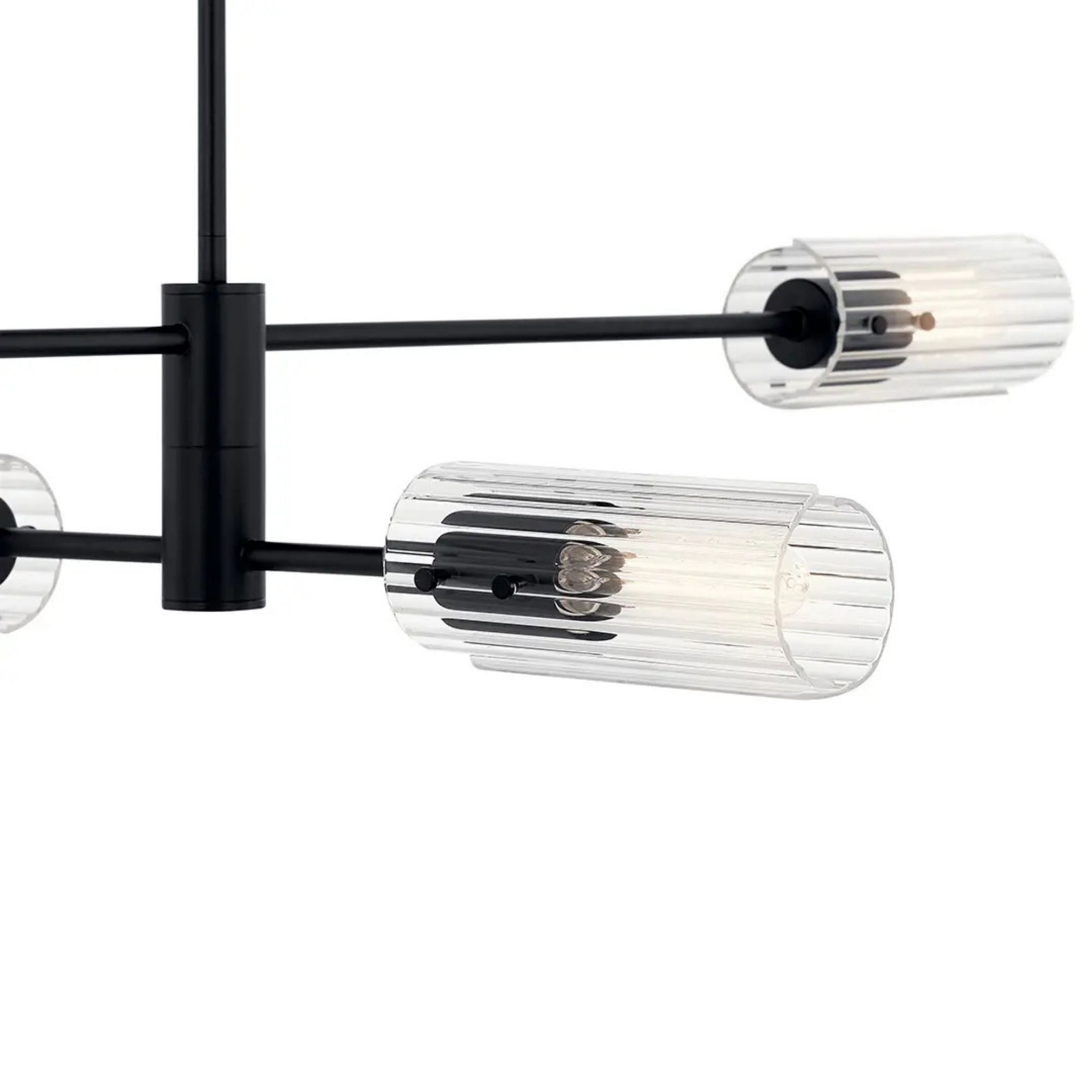 Kichler Lighting - Velestino 48" 4-Light Linear Chandelier, Black Finish | Bees Lighting