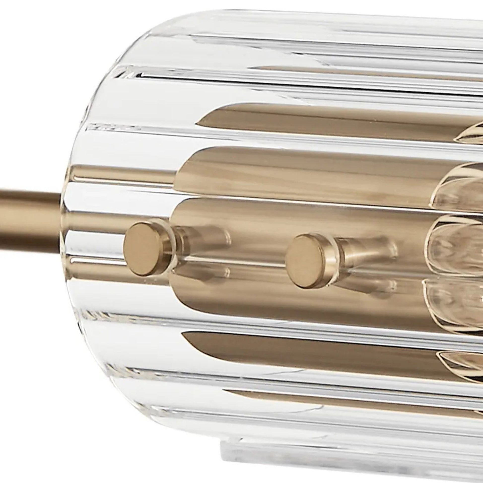 Kichler Lighting - Velestino 48" 4-Light Linear Chandelier, Champagne Bronze Finish | Bees Lighting