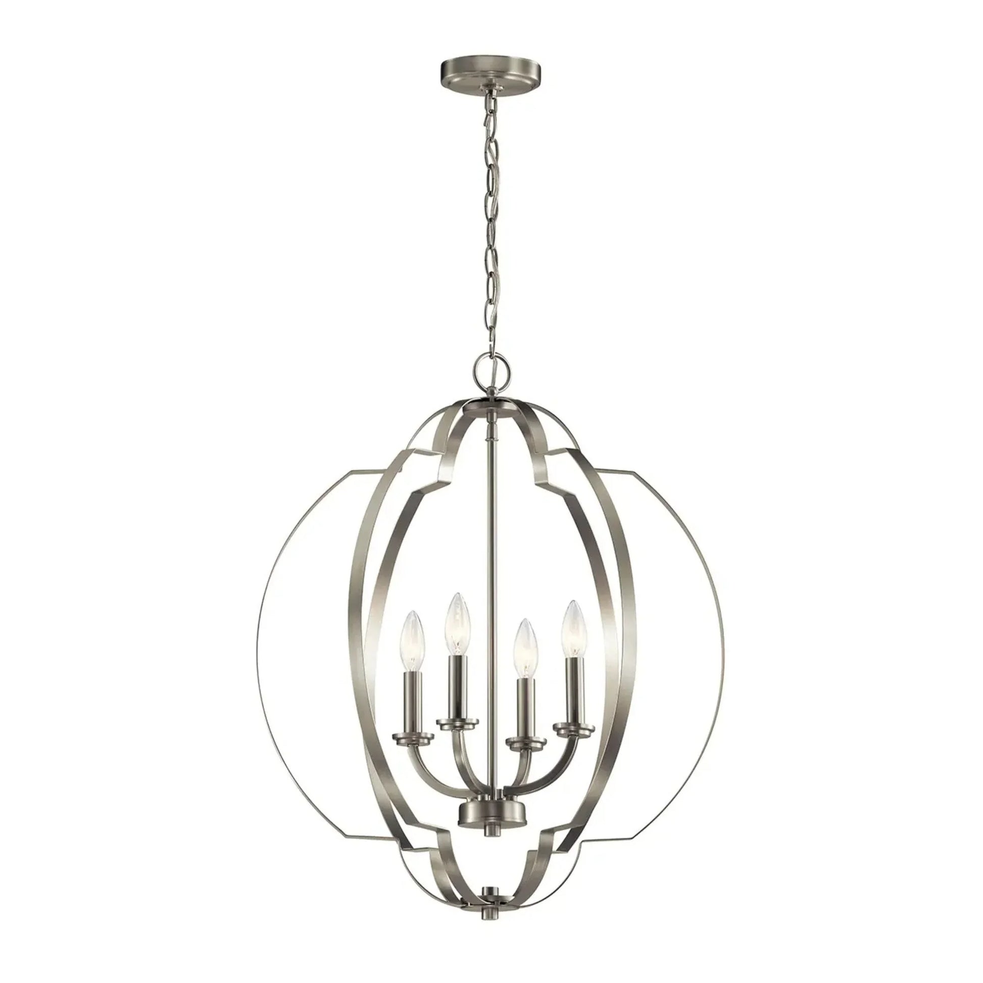 Kichler Lighting - Voleta 22" 4-Light Foyer Pendant, Brushed Nickel Finish | Bees Lighting