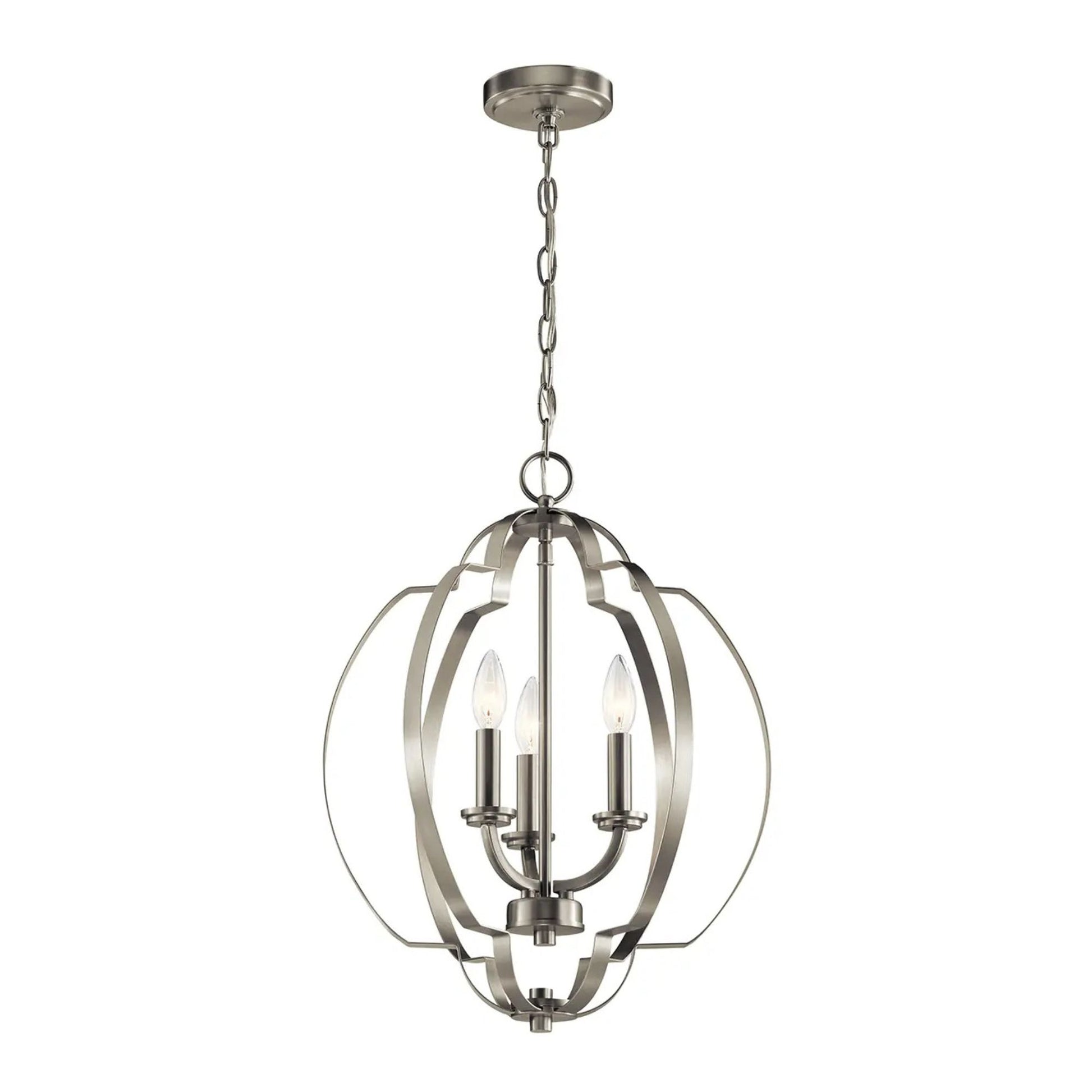 Kichler Lighting - Voleta 17" 3-Light Pendant, Brushed Nickel Finish | Bees Lighting
