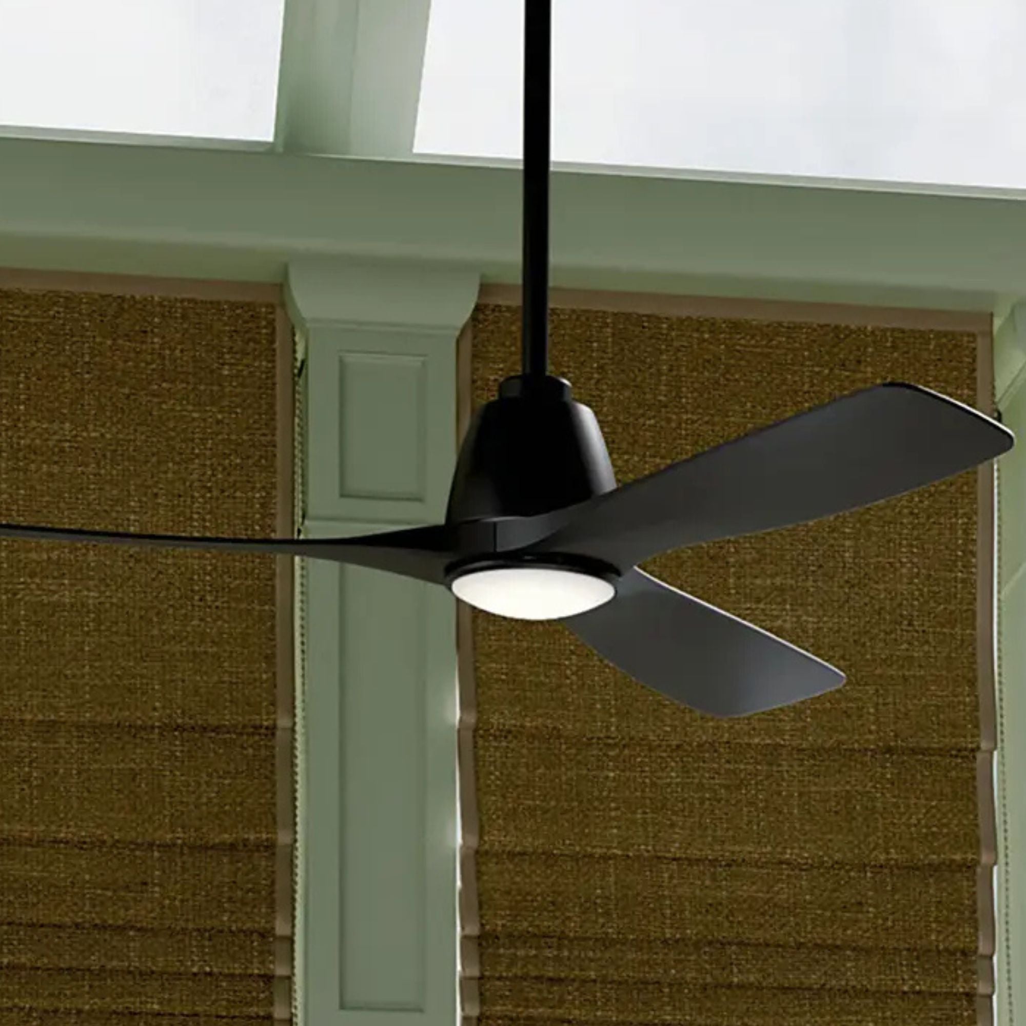 Kichler Volos II 54'' Ceiling Fan with LED Light AC Motor Matte Black