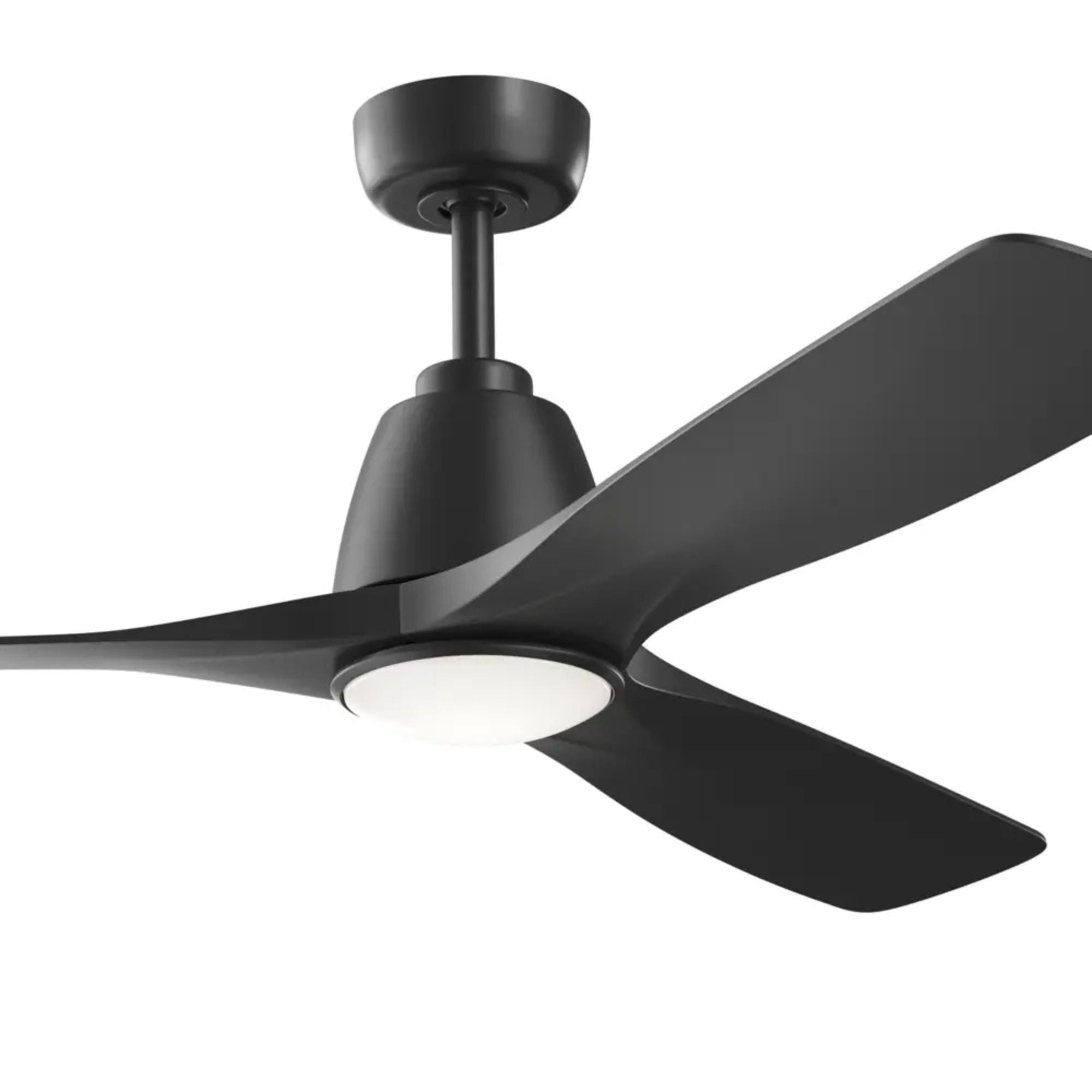 Kichler Volos II 54'' Ceiling Fan with LED Light AC Motor Matte Black