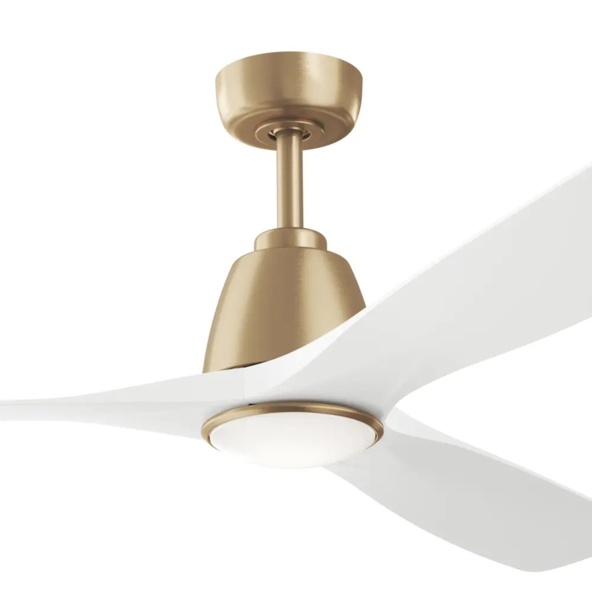 Kichler Volos II 54'' Ceiling Fan with LED Light AC Motor Champagne Bronze