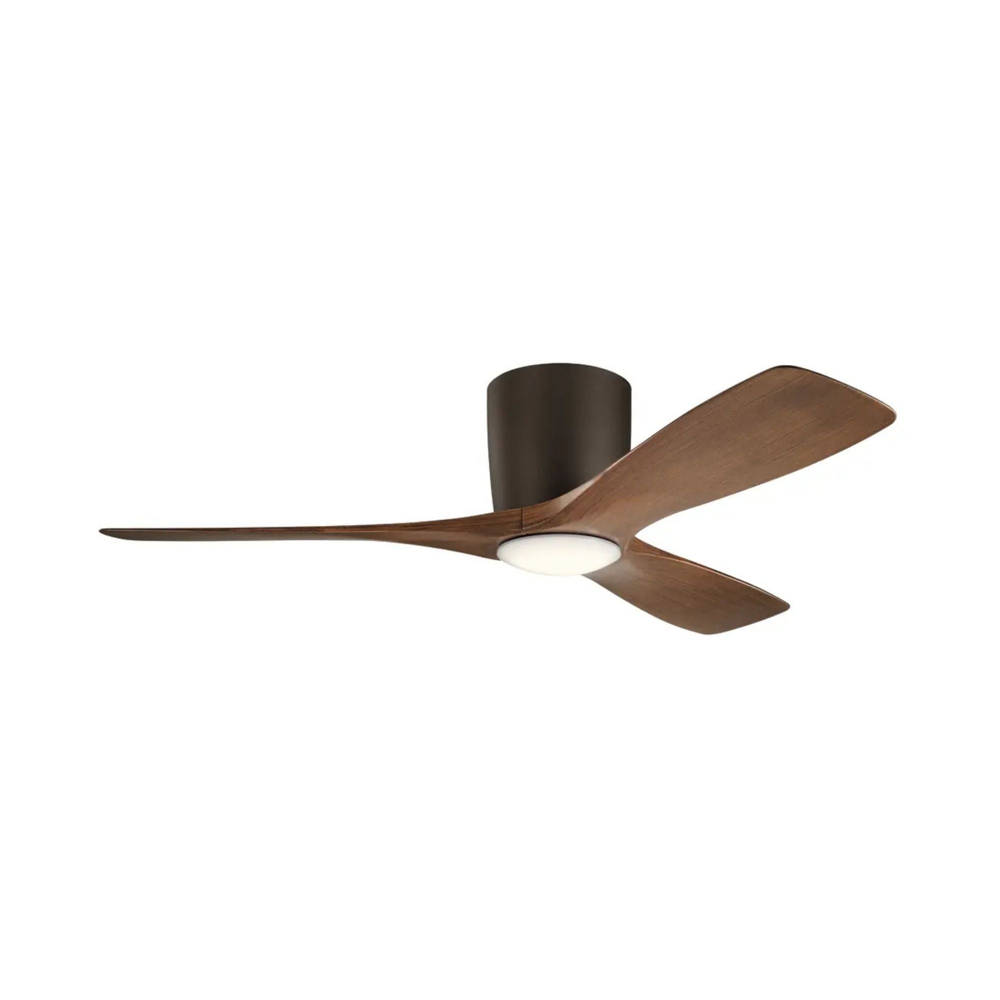 Volos 48" Bronze Hugger LED Ceiling Fan with Wall Control