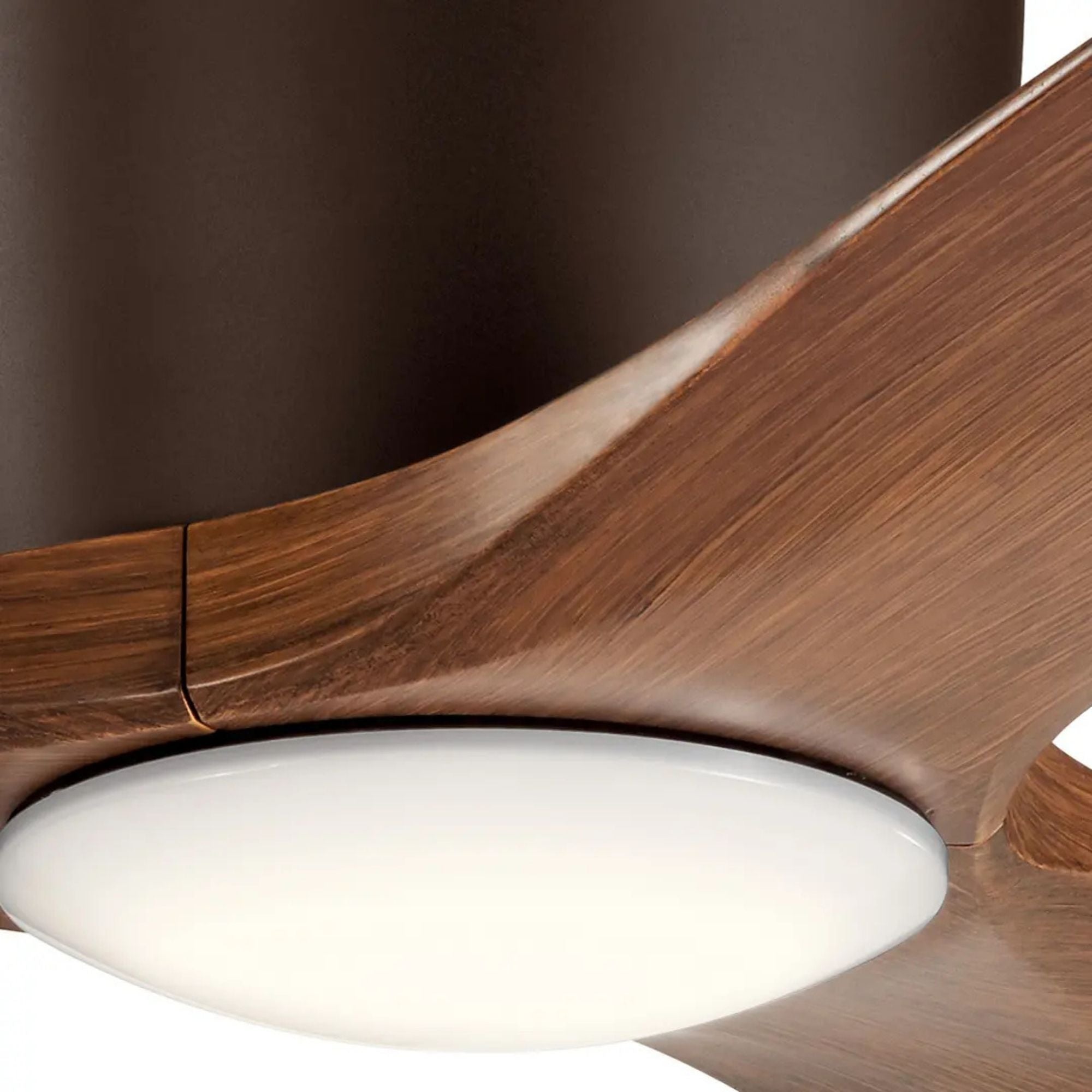Volos 48" Bronze Hugger LED Ceiling Fan with Wall Control