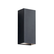 Walden 12 in. Outdoor Sconce, Textured Black, Integrated LED