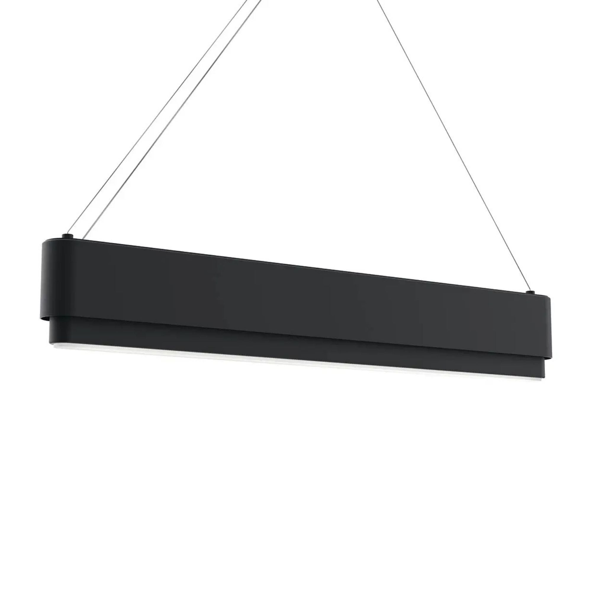 Walman 35.4 in. Chandelier, Matte Black, Integrated LED