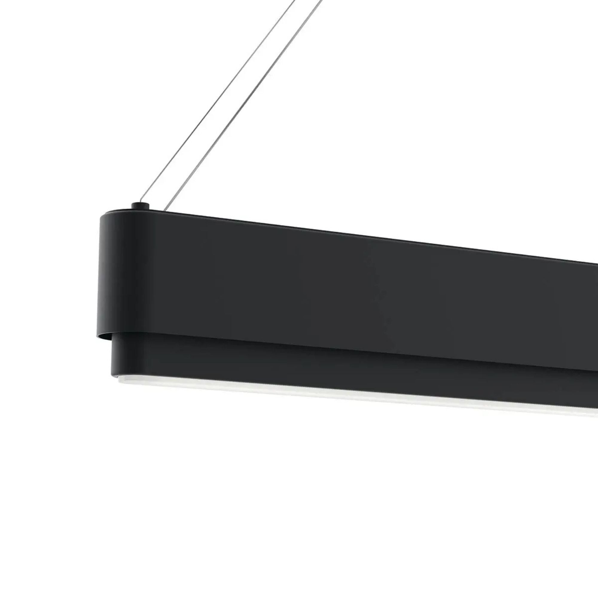Walman 35.4 in. Chandelier, Matte Black, Integrated LED