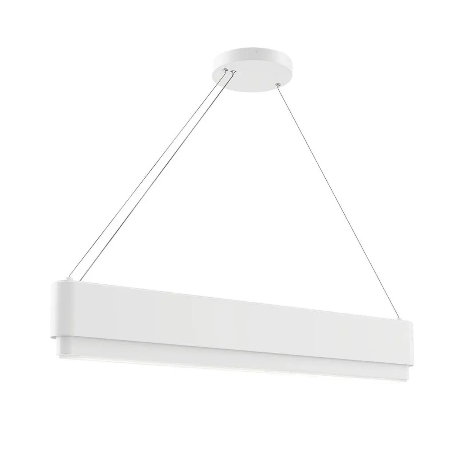 Walman 35.4 in. Integrated LED Chandelier, White