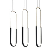 Wayan 30.5 in. 3-Light Chandelier, Matte Black