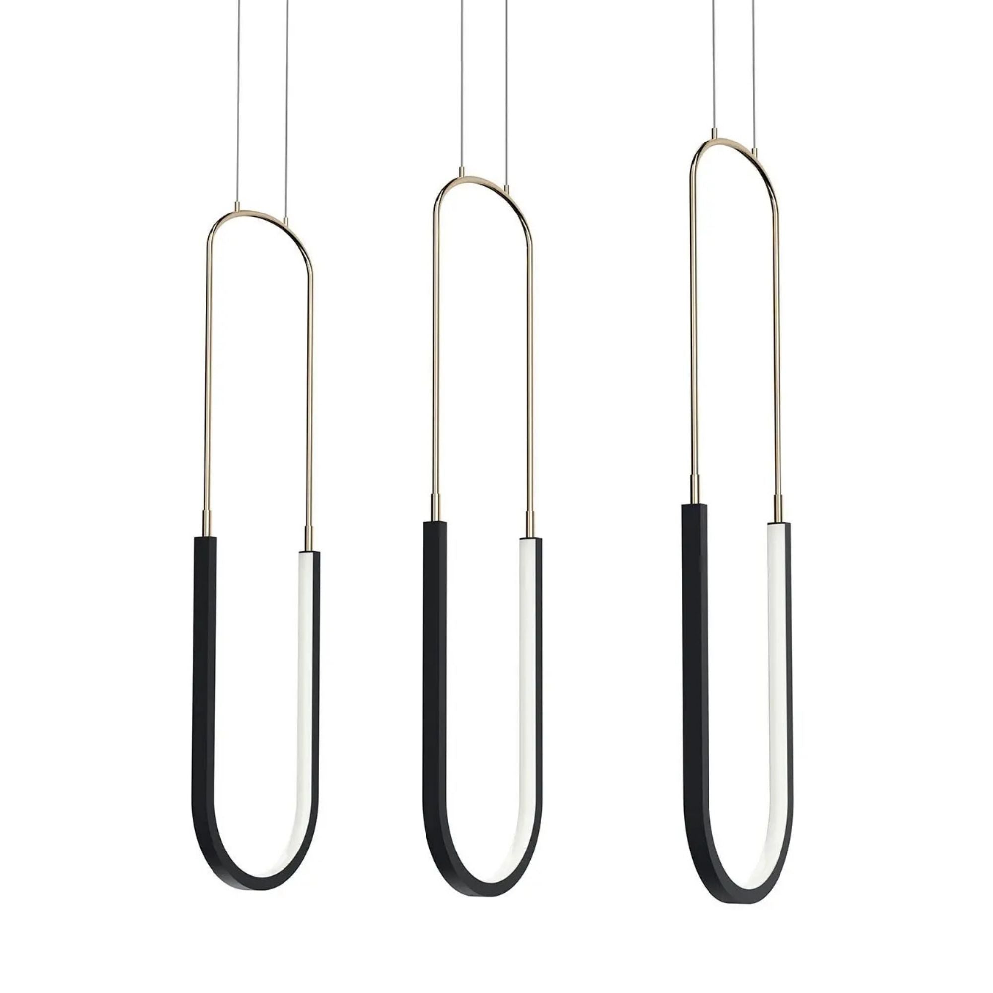 Wayan 30.5 in. 3-Light Chandelier, Matte Black