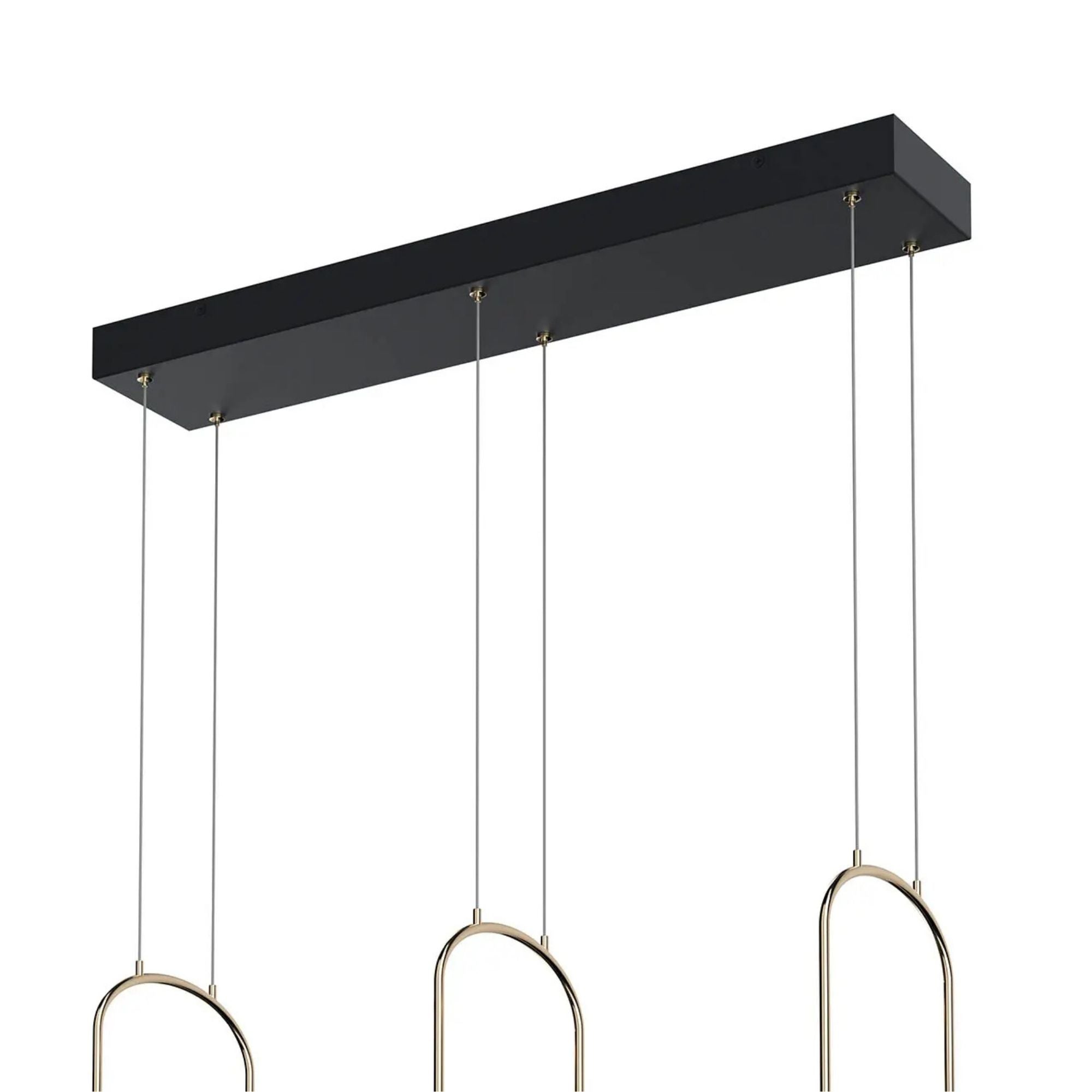 Wayan 30.5 in. 3-Light Chandelier, Matte Black