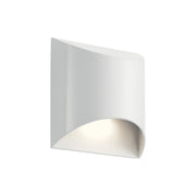 Wesley 7.5in. Outdoor Sconce, White, Integrated LED