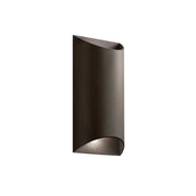 Wesley 13.75in Outdoor Sconce, Textured Architectural Bronze, Integrated LED