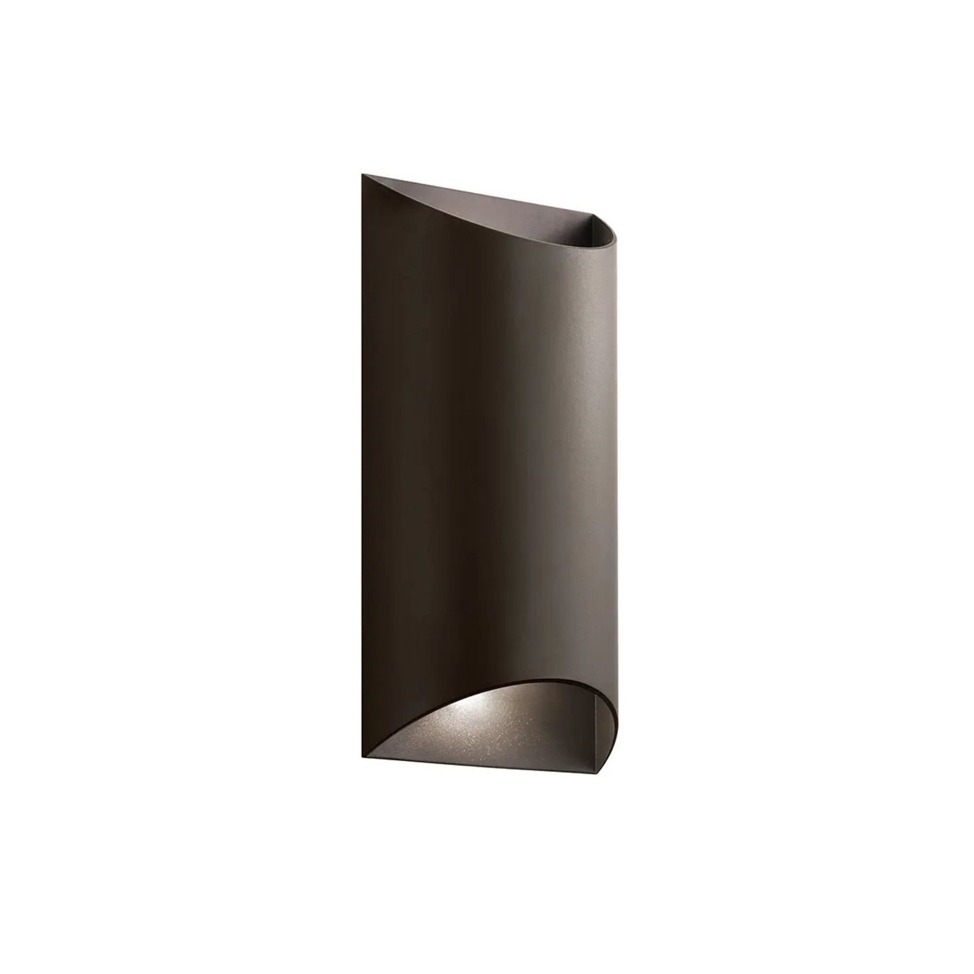 Wesley 13.75in Outdoor Sconce, Textured Architectural Bronze, Integrated LED