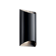 Wesley Outdoor Sconce, Black, Integrated LED