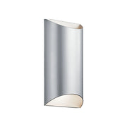 Wesley Outdoor Sconce, Platinum, Integrated LED