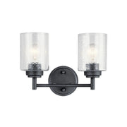 Winslow 13 in. 2-Light Bathroom Vanity Light, Black