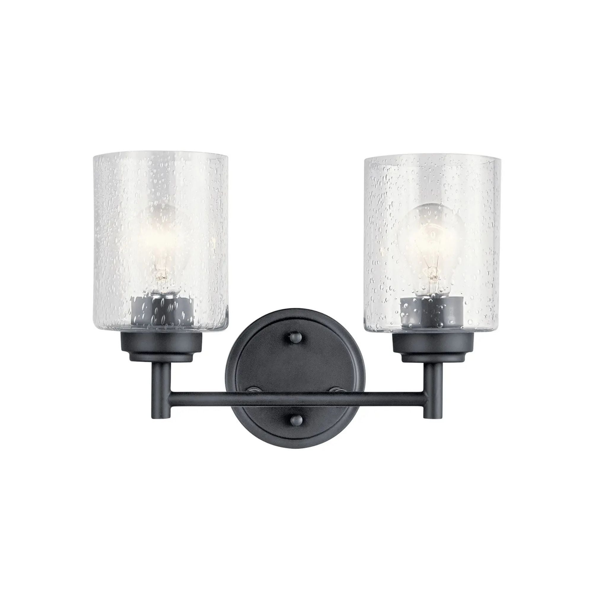 Winslow 13 in. 2-Light Bathroom Vanity Light, Black